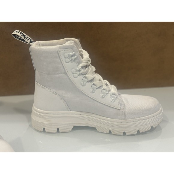 Doc Dr. Martens Combs W Women's Poly White Casual Combat Boots Size 7 AW004 - Picture 4 of 15